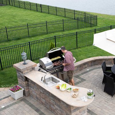 Outdoor Stone Barbeque
